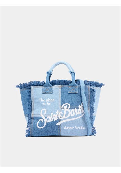 Borsa Media in canvas SAINT BARTH | COL0001 COLETTE00402L DENIM PATCHWORK